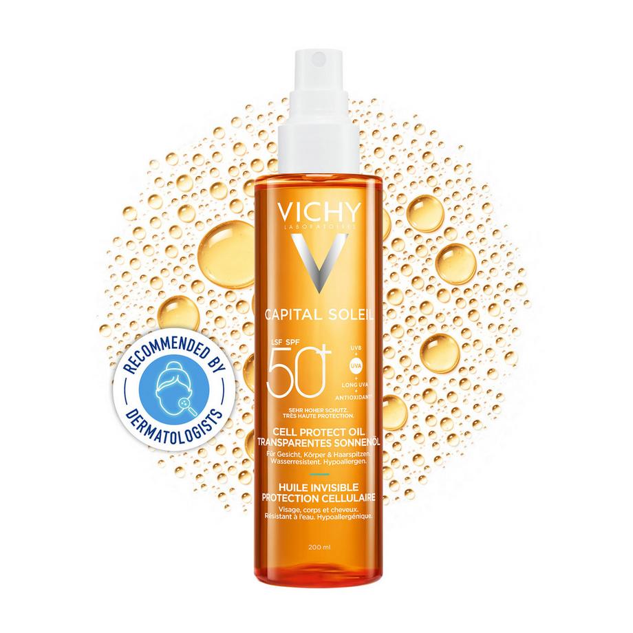 VICHY Vichy CS Cellprot Oil SPF50+ Capital Soleil Cell Protect Invisible Oil SPF50+ 