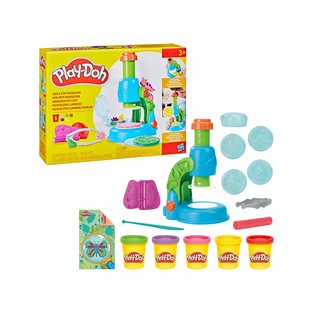 Play-Doh -  Mikroskop mit Licht, Multicolor