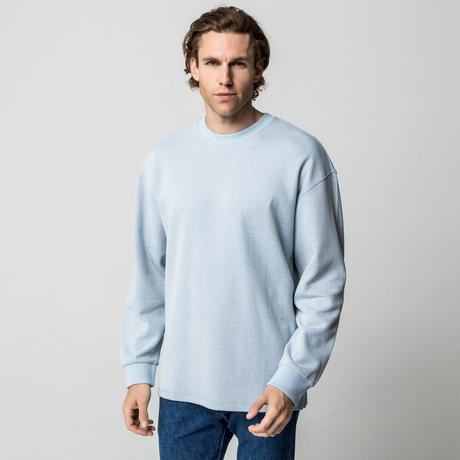 HUGO BLUE Nuwolo Geripptes Sweatshirt  