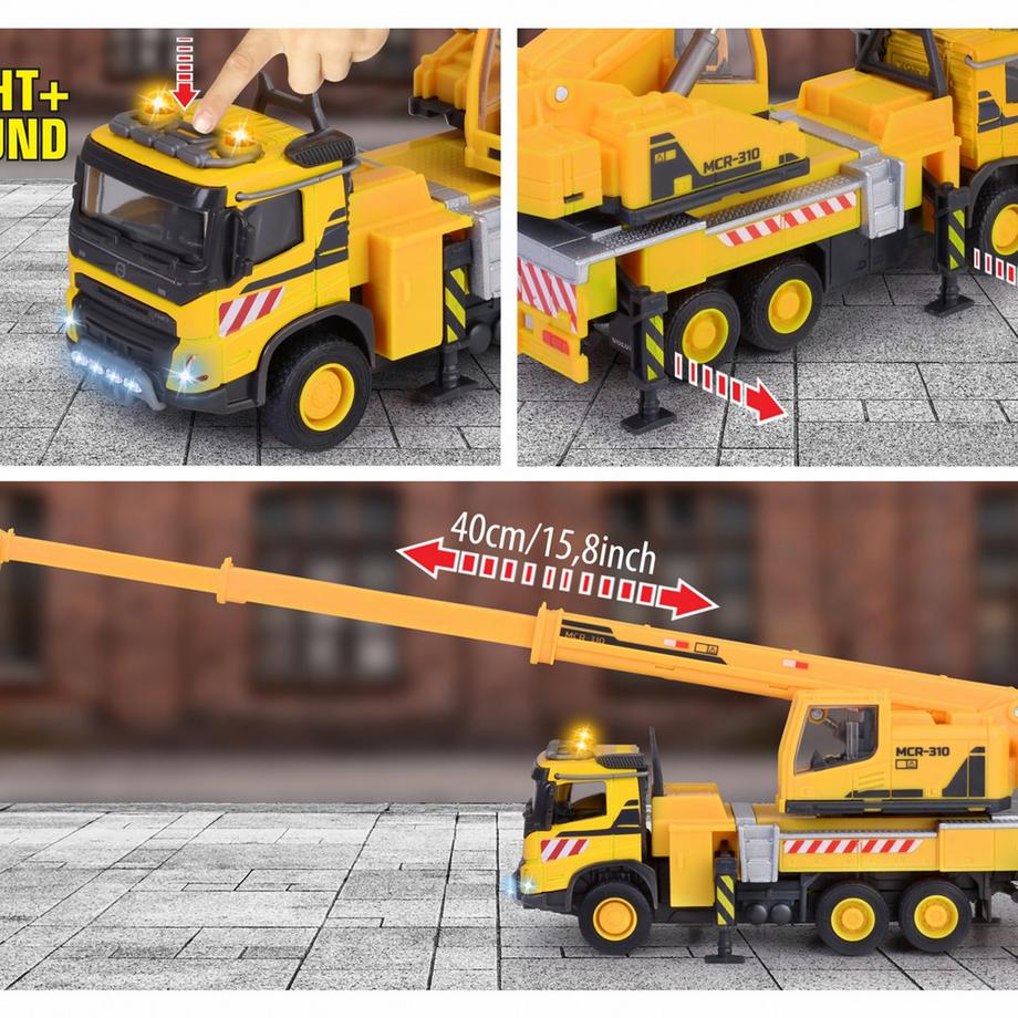 Majorette  Volvo Truck Crane 