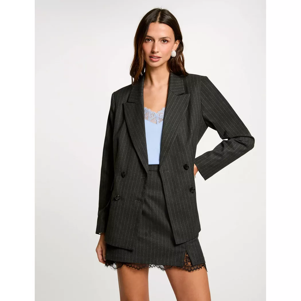 Morgan - Jacke, für Damen, Dunkelgrau, Größe 34