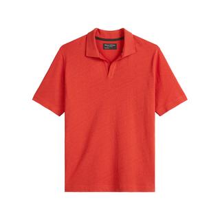 Marc O'Polo Polo Kurzarm Baumwolle Leinen Mix Camp Collar  