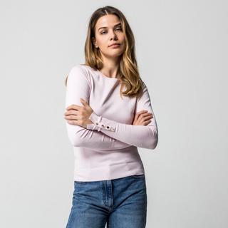 Manor Woman Pull en maille fine avec boutons décoratifs  