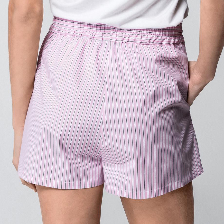 Manor Woman Short a righe Regular Fit con coulisse  