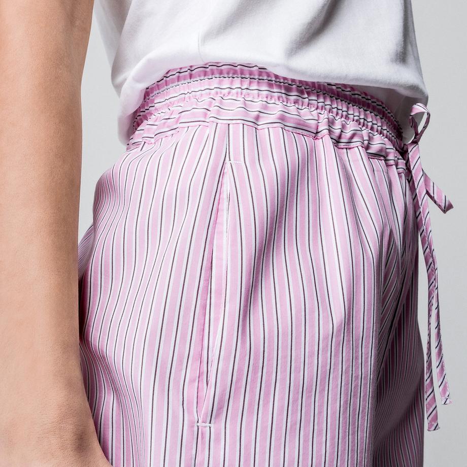 Manor Woman Short a righe Regular Fit con coulisse  