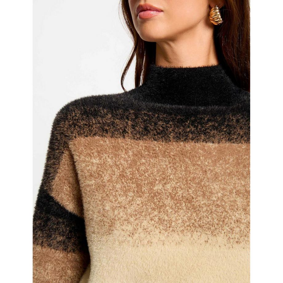 MORGAN Pullover mit Farbverlauf und Streifen  