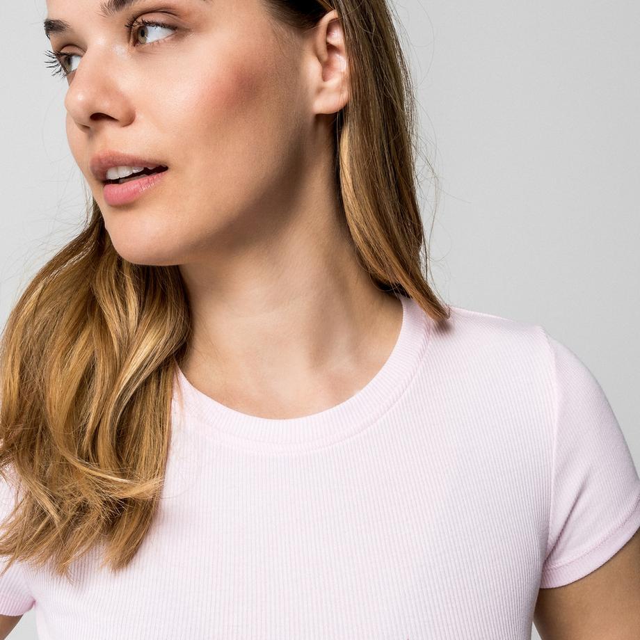 Manor Woman T-shirt a costine a maniche corte  