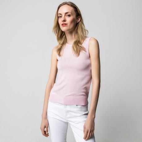 Manor Woman Gilet senza maniche girocollo a righe  