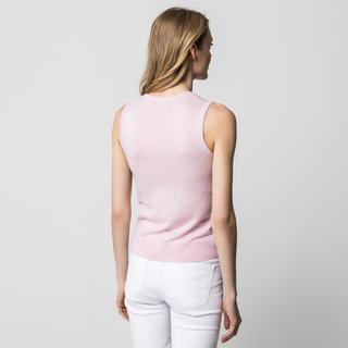 Manor Woman Gilet senza maniche girocollo a righe  