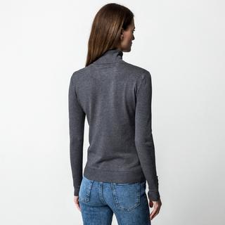 Manor Woman Rollkragenpullover mit Zierknöpfen  