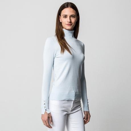 Manor Woman Pull Col Roulé avec Boutons Décoratifs  