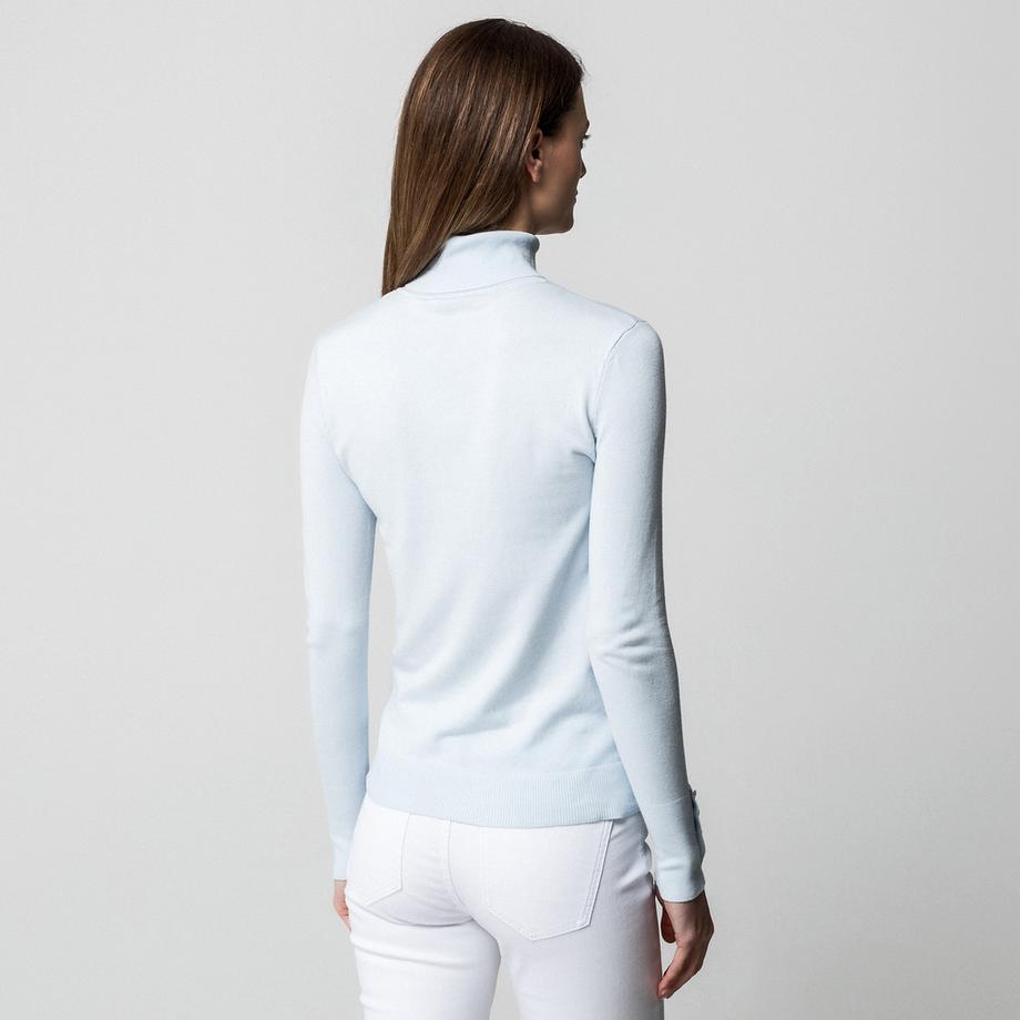 Manor Woman Pull Col Roulé avec Boutons Décoratifs  