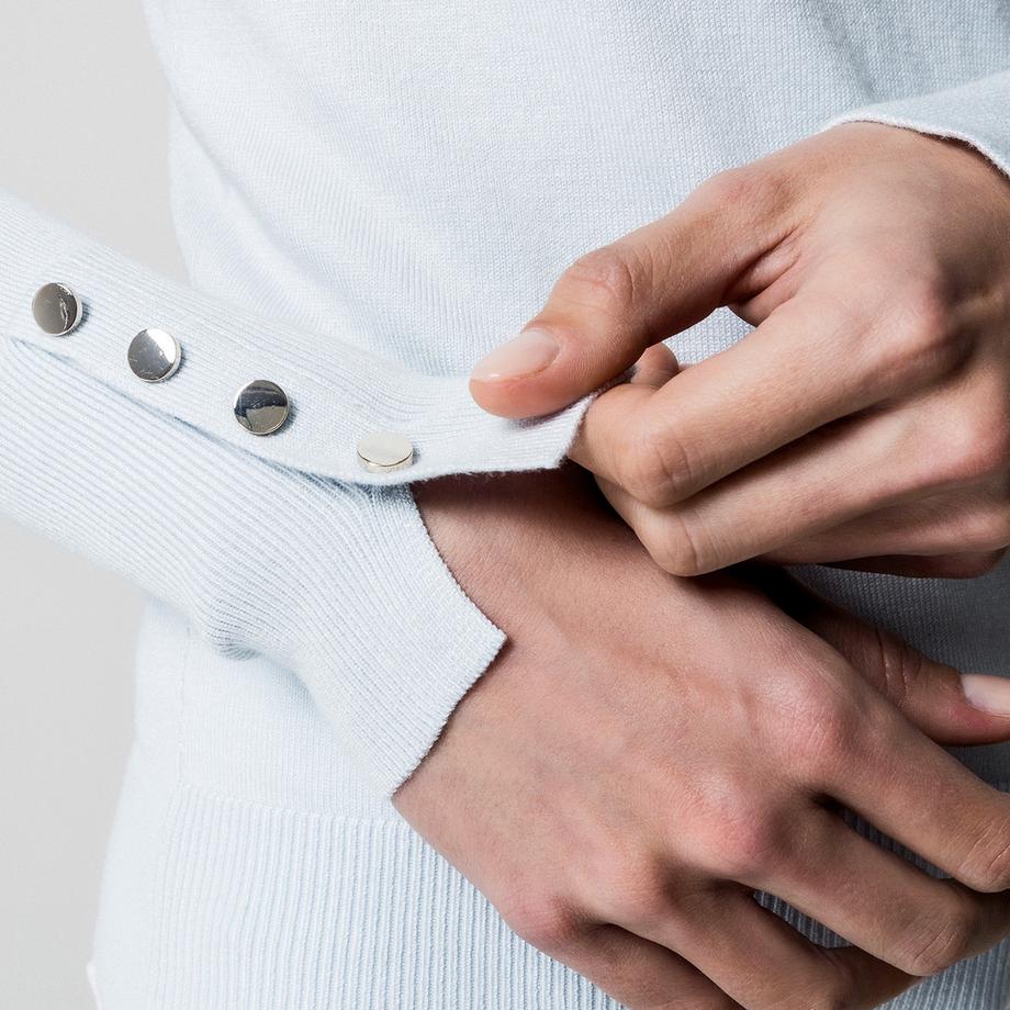 Manor Woman Pull Col Roulé avec Boutons Décoratifs  