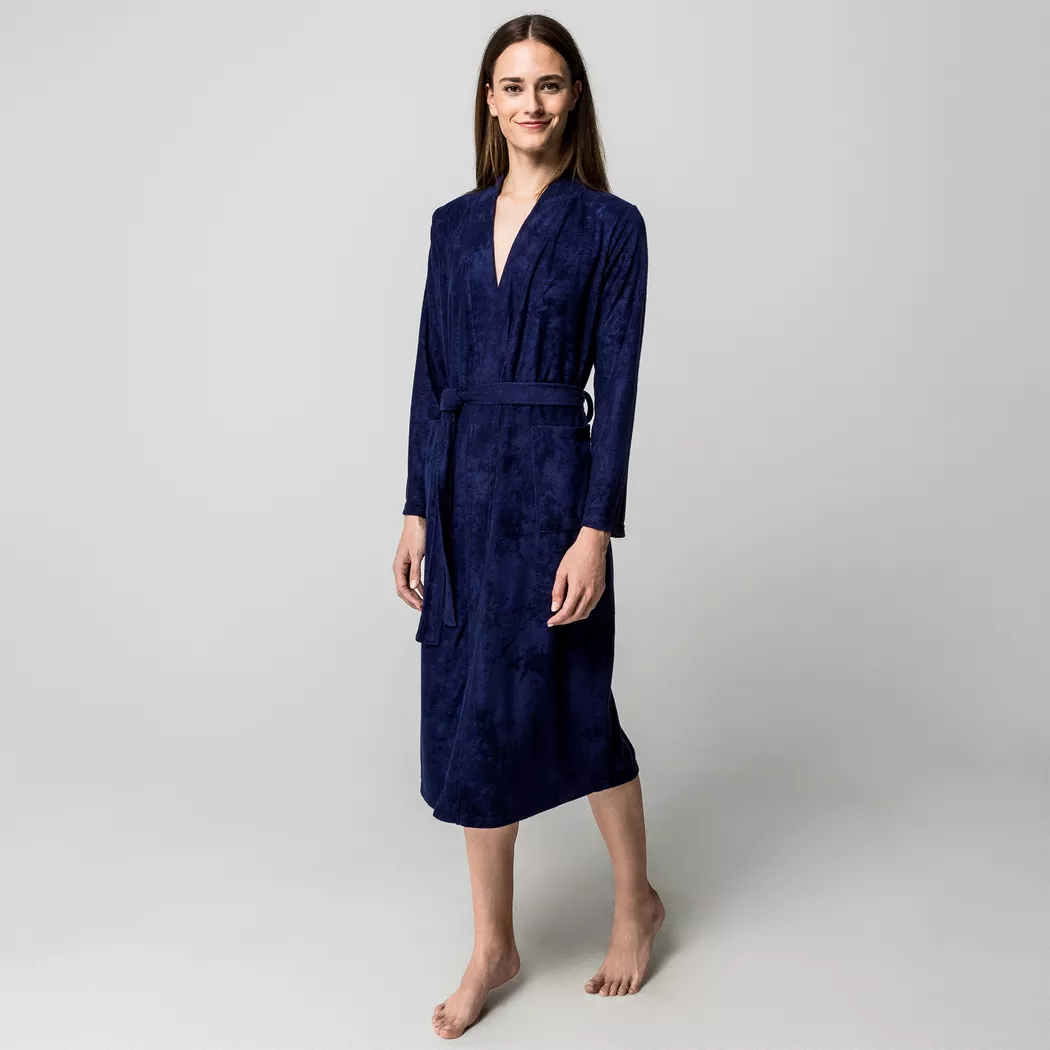 Manor Woman Bathrobe Women Navy S