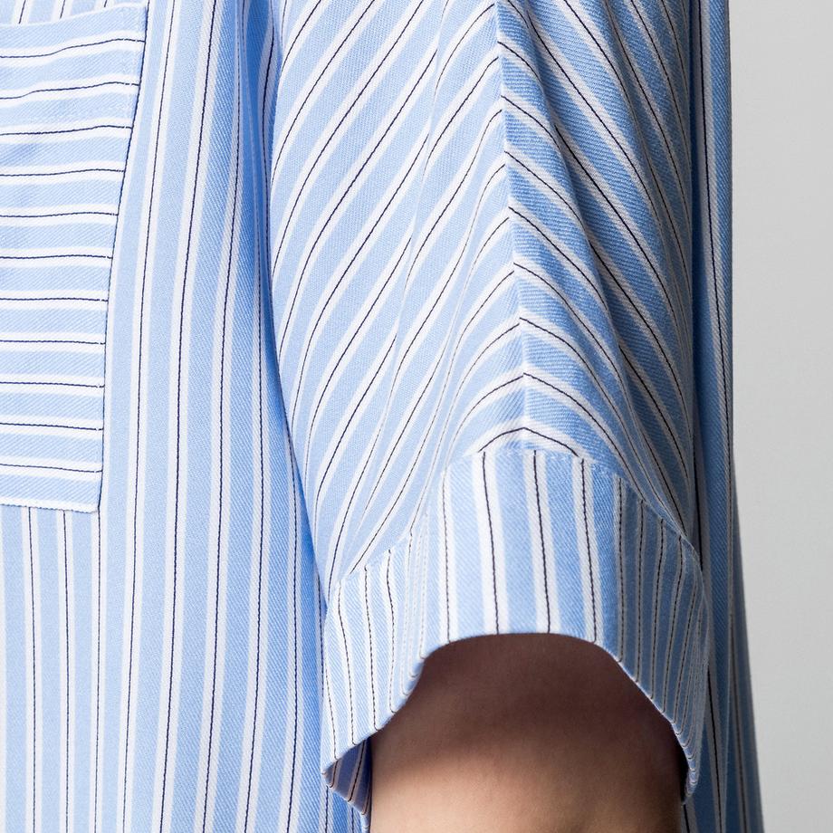 Manor Woman Maglia pigiama a righe maniche corte  