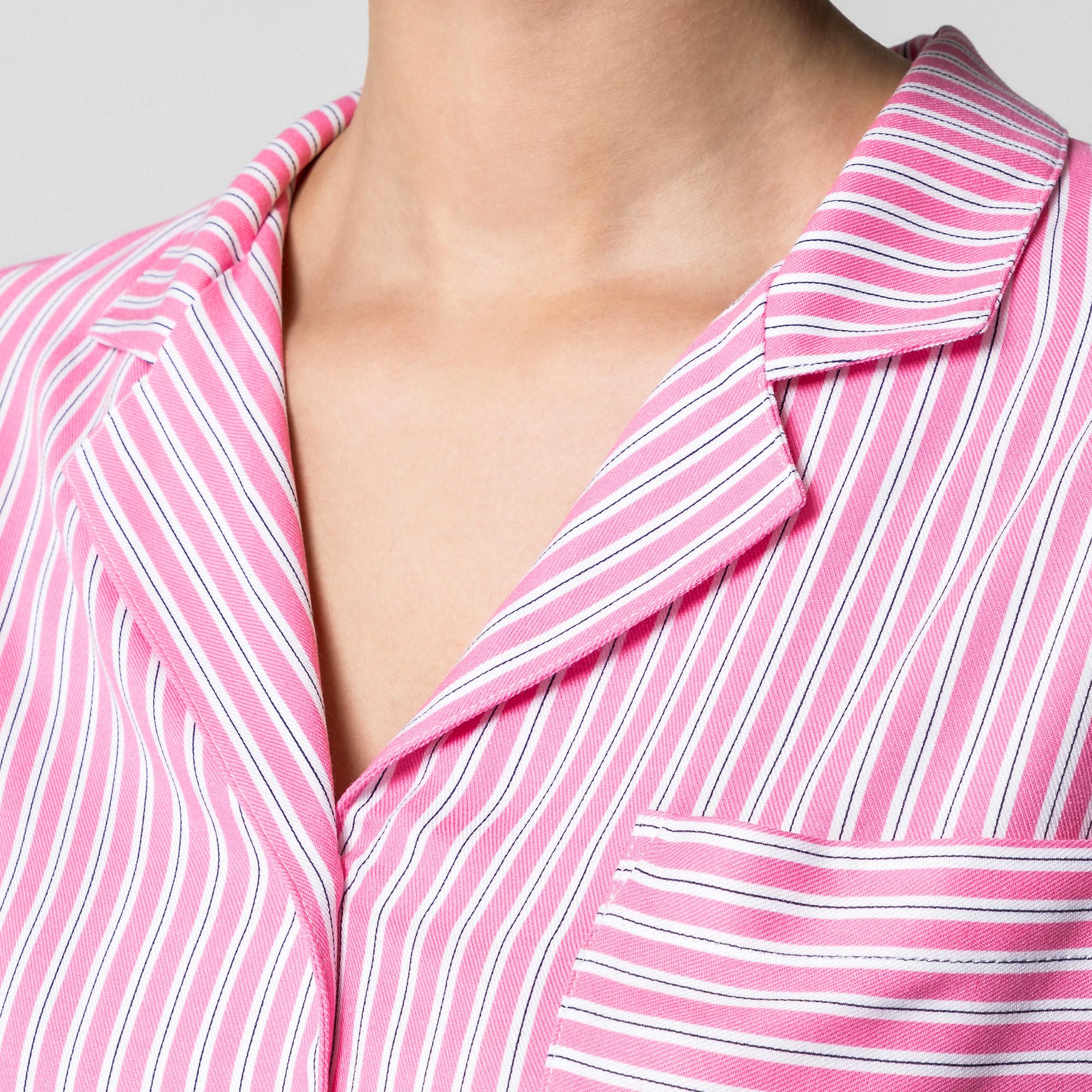 Manor Woman Gestreiftes Kurzarm Pyjama Oberteil  