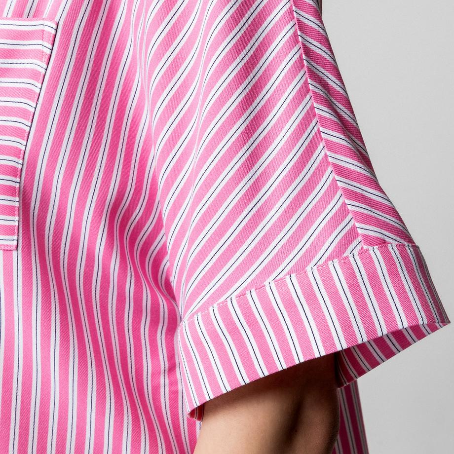 Manor Woman Maglia pigiama a righe a maniche corte  