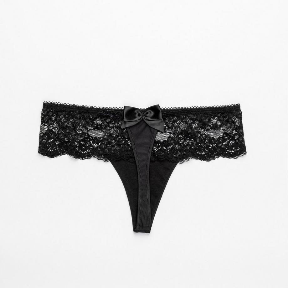 Manor Woman Spitzen Schleifen String  