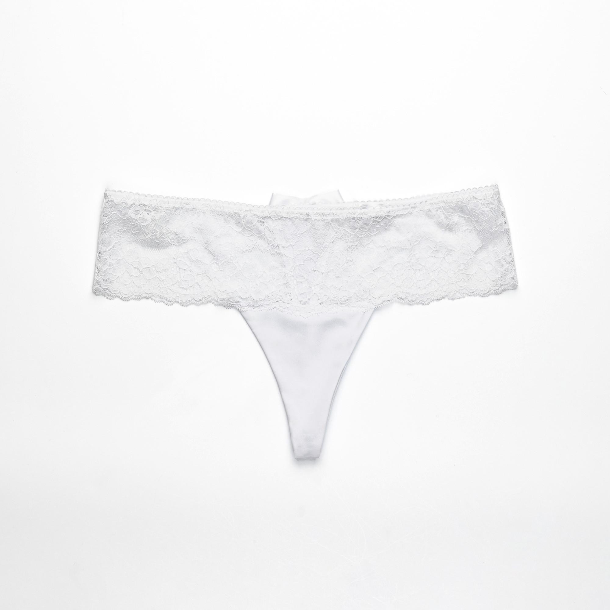 Manor Woman String Nœud en Dentelle  