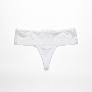 Manor Woman String Nœud en Dentelle  