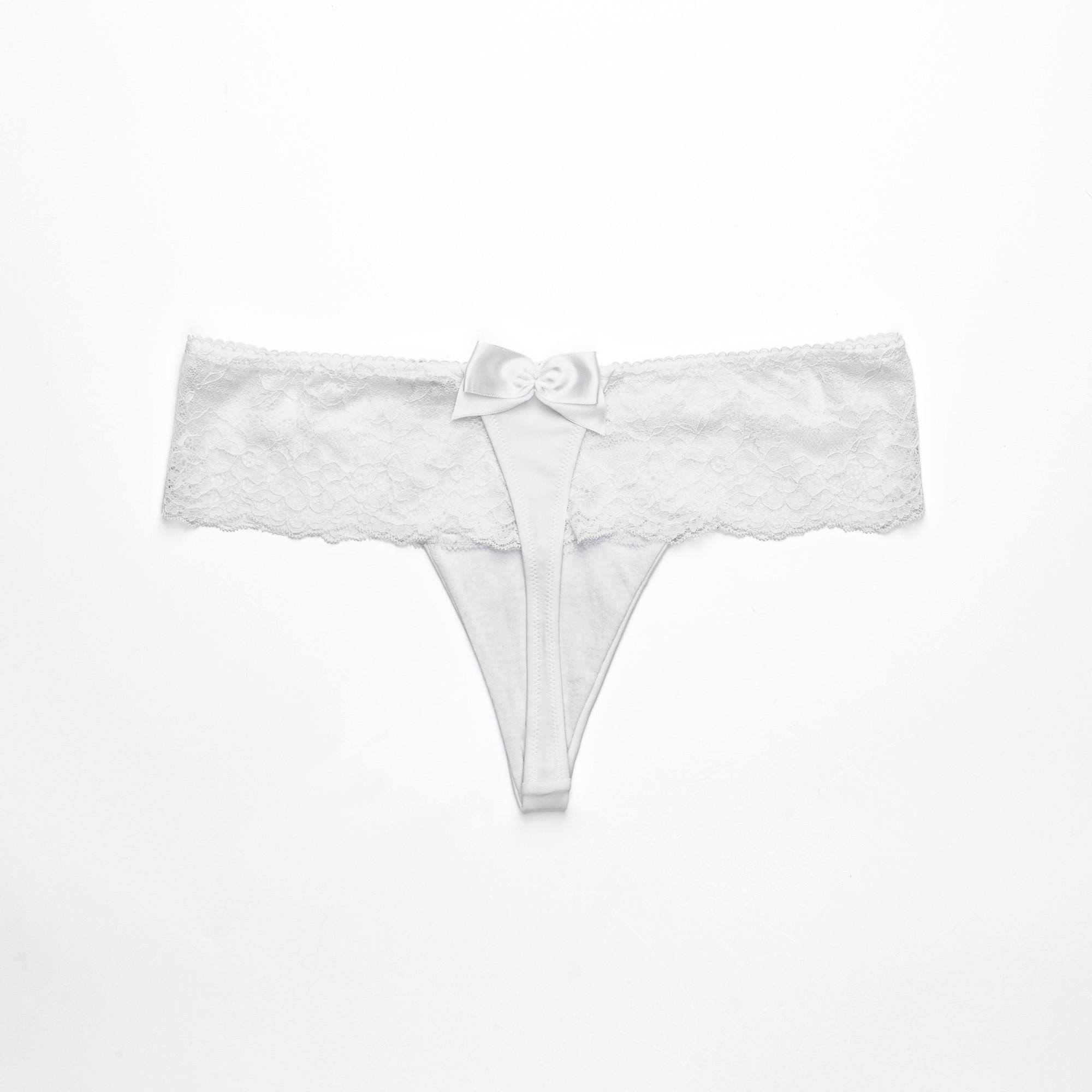 Manor Woman String Nœud en Dentelle  