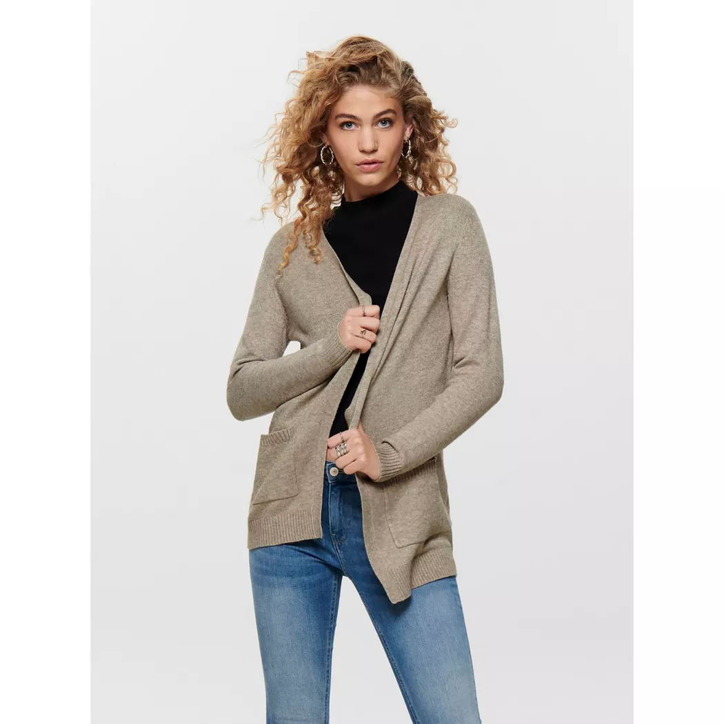 Gilet Only ONLLESLY L/S OPEN CARDIGAN KNT NOOS Noir EU S,EU M,EU L,EU XS femmes