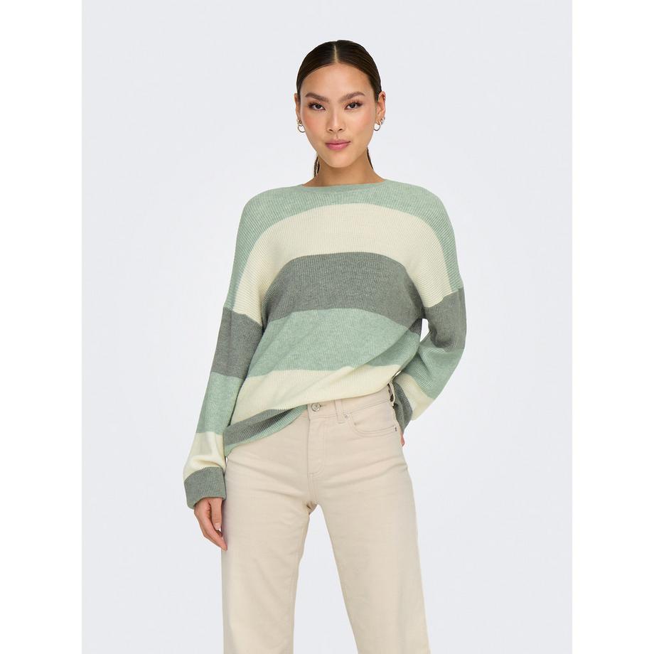ONLY Gestreifter Strickpullover  