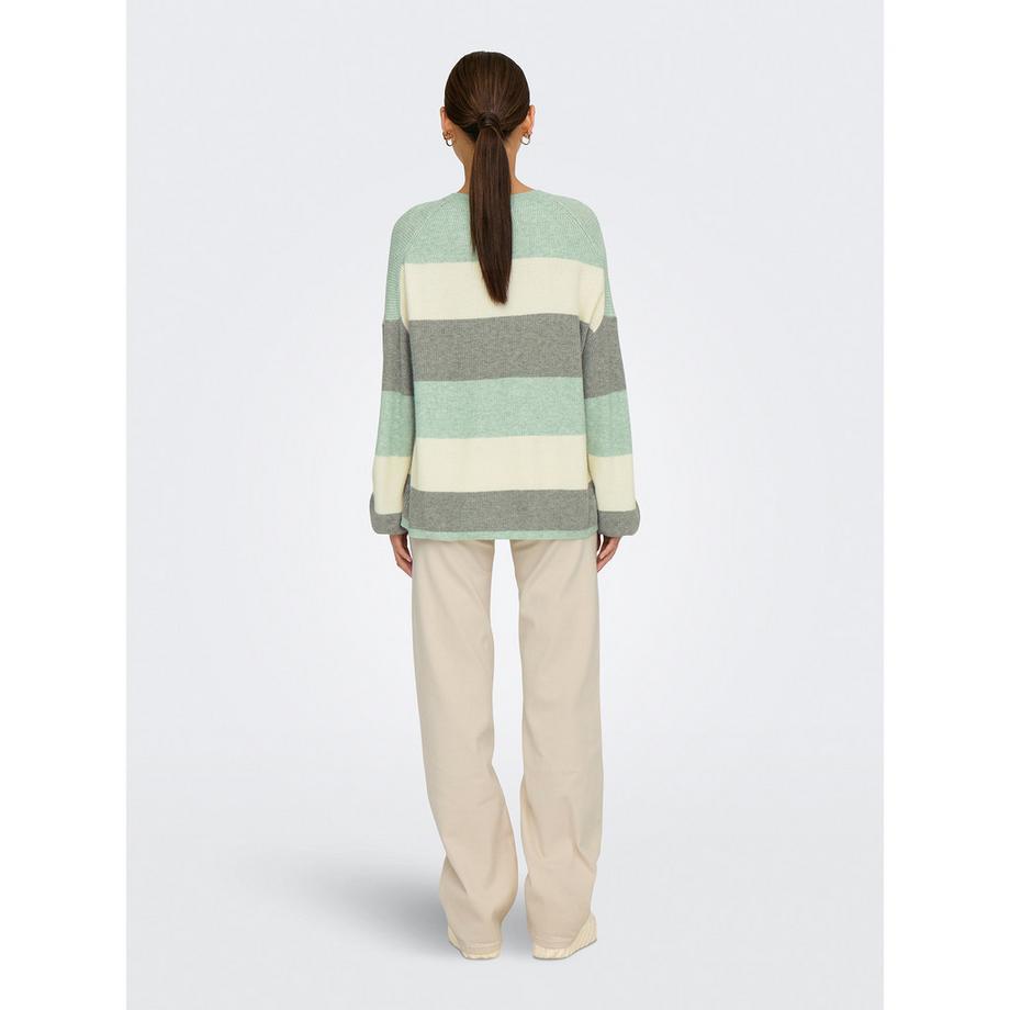 ONLY Gestreifter Strickpullover  
