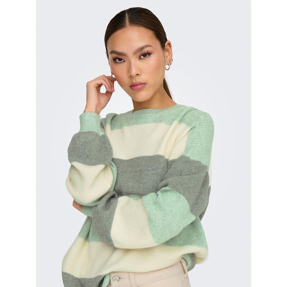 ONLY Gestreifter Strickpullover  