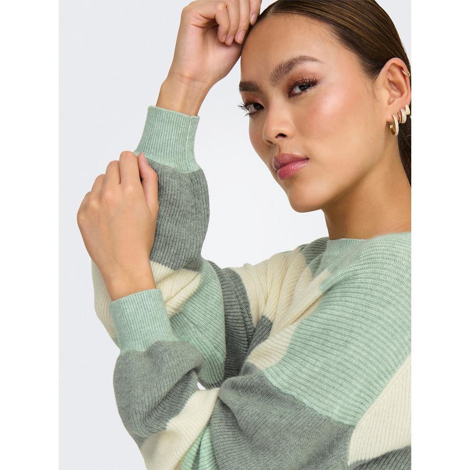ONLY Gestreifter Strickpullover  