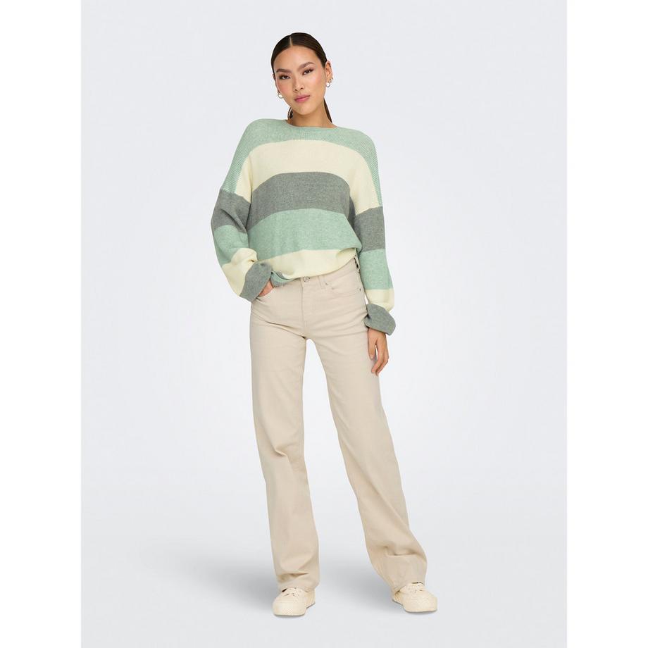 ONLY Gestreifter Strickpullover  