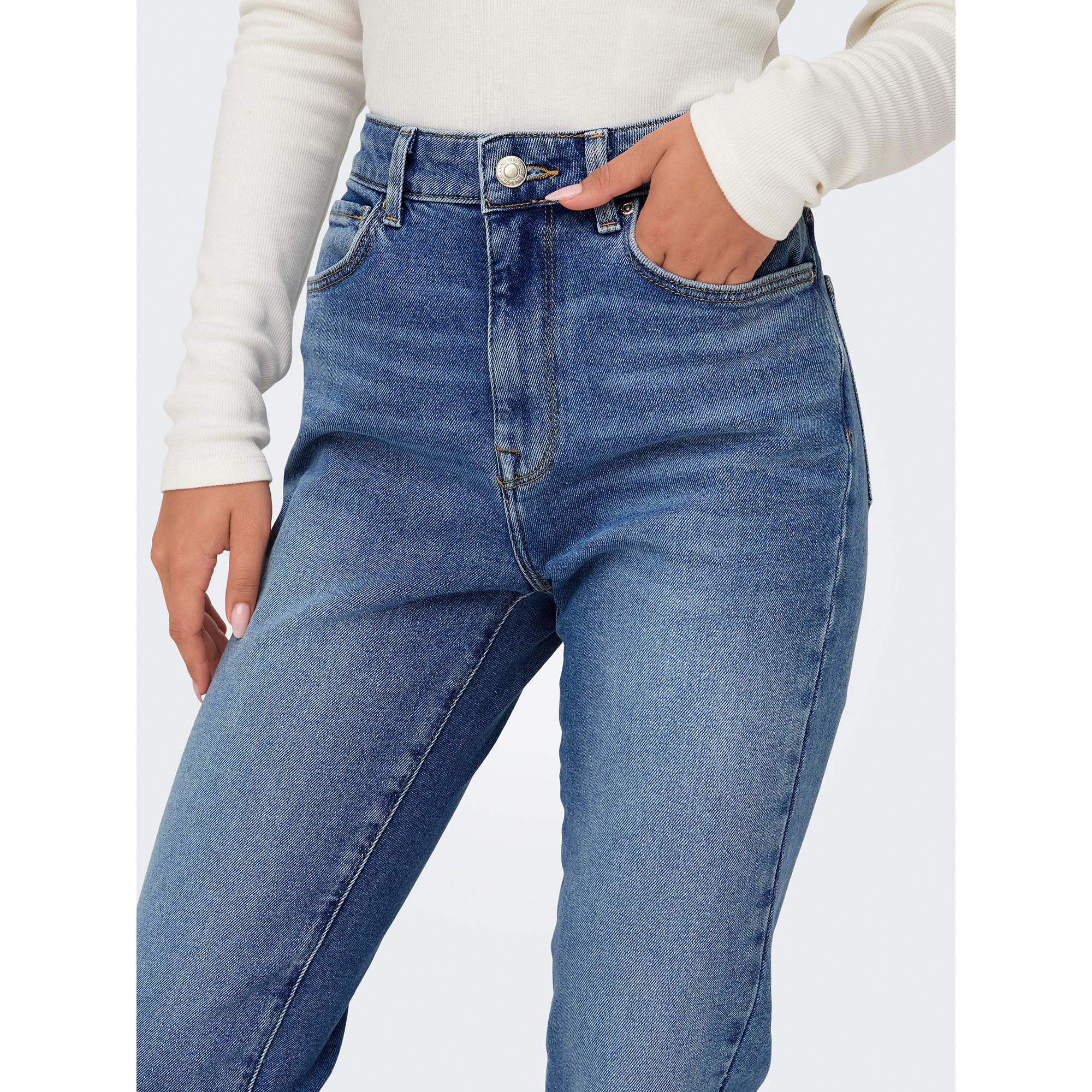 ONLY Jean High Waist Coupe Droite Longueur Cheville  