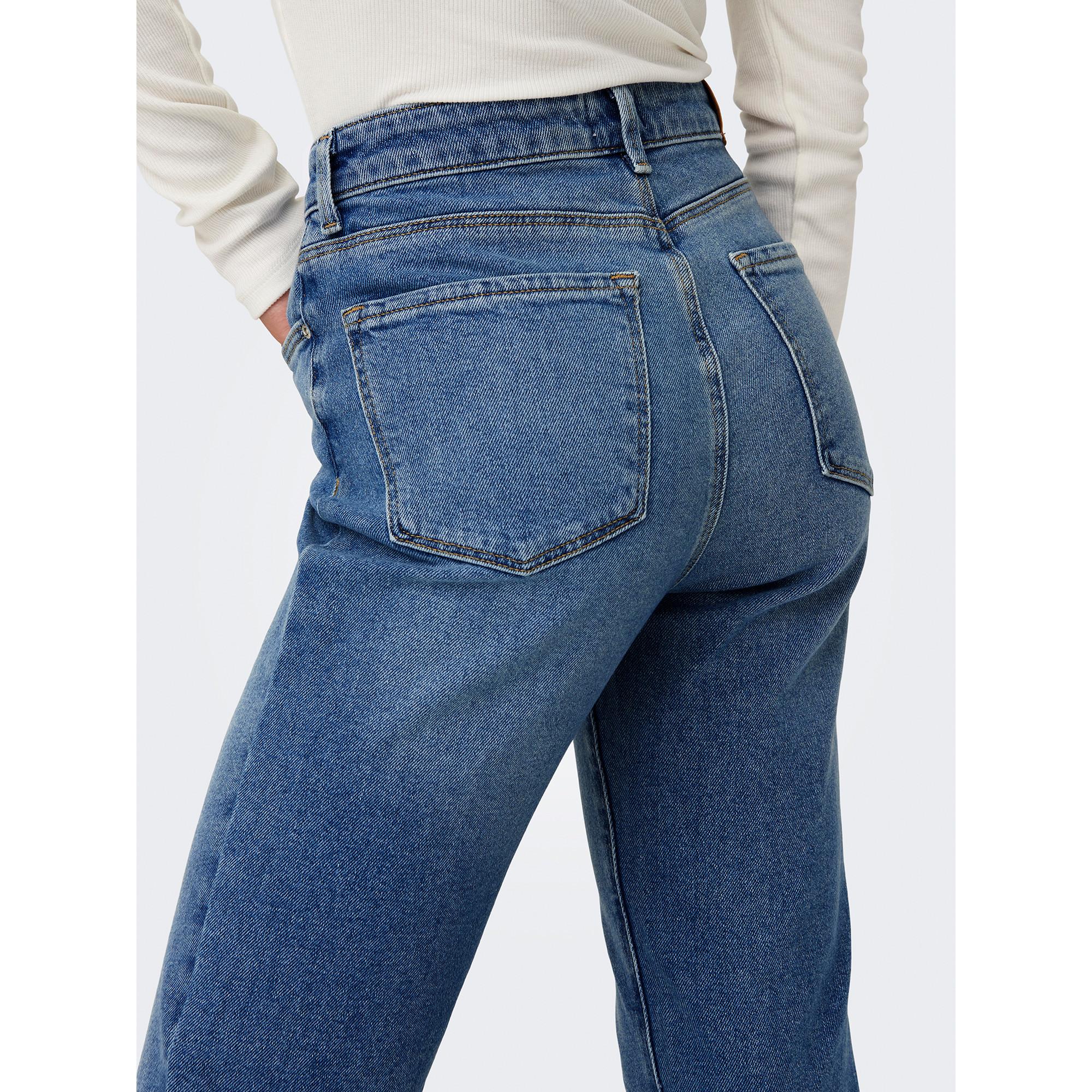 ONLY Jean High Waist Coupe Droite Longueur Cheville  