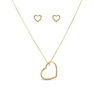 L' Atelier Gold 18 Karat by Manor  Set collier/BO 