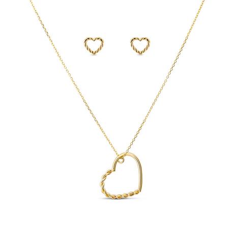 L' Atelier Gold 18 Karat by Manor  Set collier/BO 