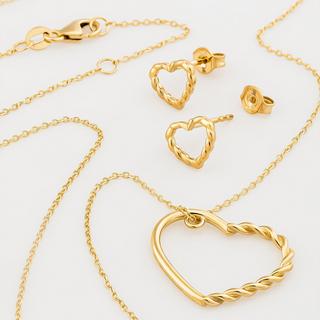 L' Atelier Gold 18 Karat by Manor  Set collier/BO 