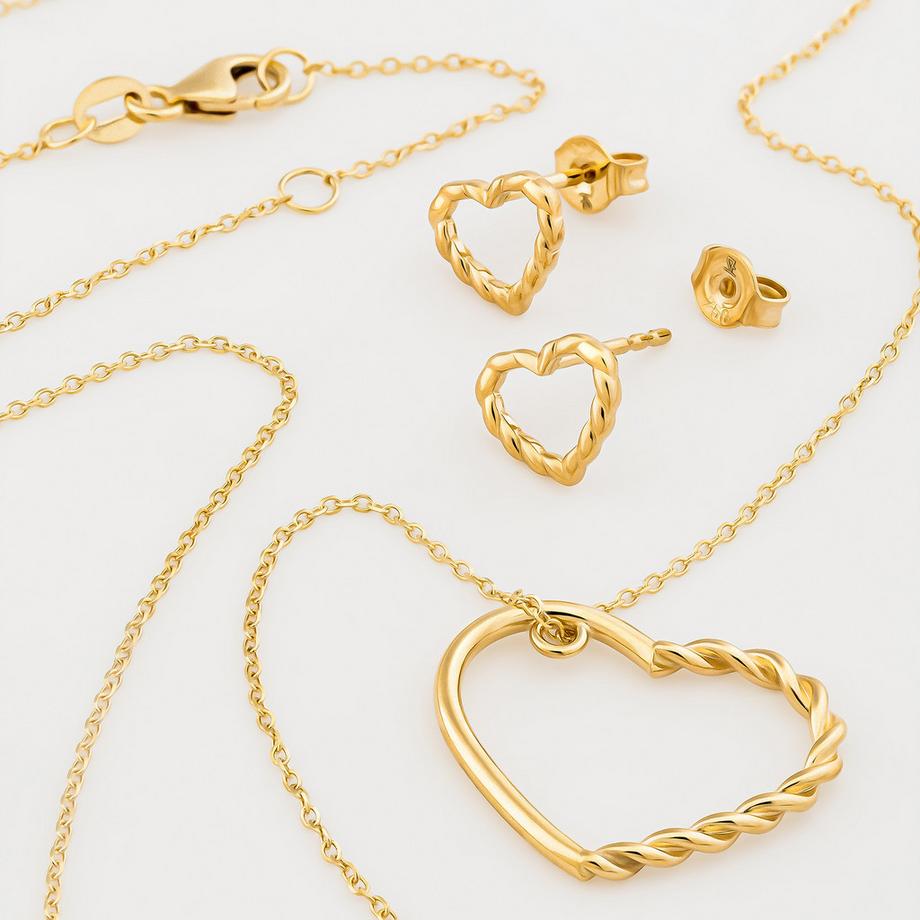 L' Atelier Gold 18 Karat by Manor  Set collana/orecchini 