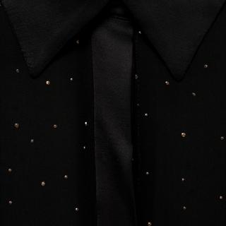 MANGO Barthes Chemisier à Manches Longues Clouté  