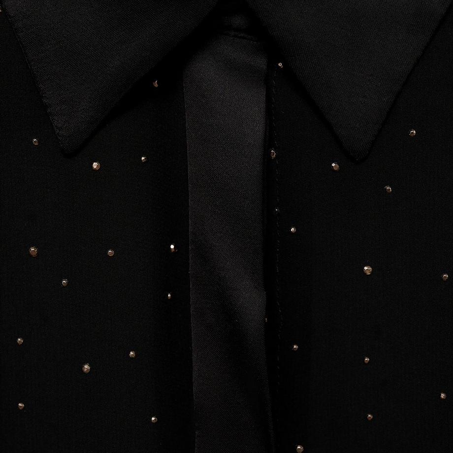 MANGO Barthes Camicetta Maniche Lunghe Borchiata  