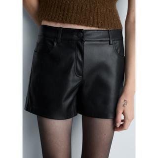 MANGO BONNIE Kunstleder Shorts  