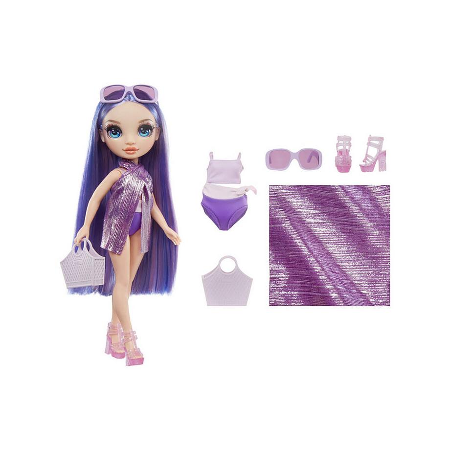 MGA  Rainbow High – Swim & Style Violet Puppe 