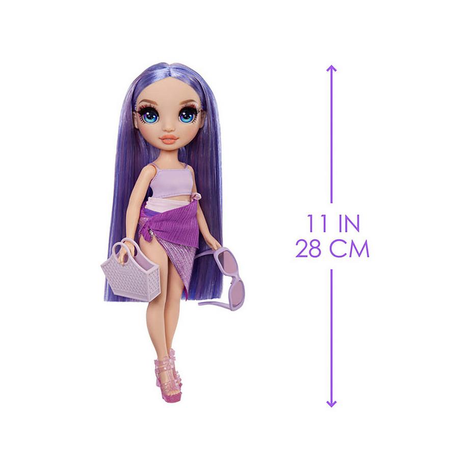 MGA  Rainbow High – Swim & Style Violet Puppe 