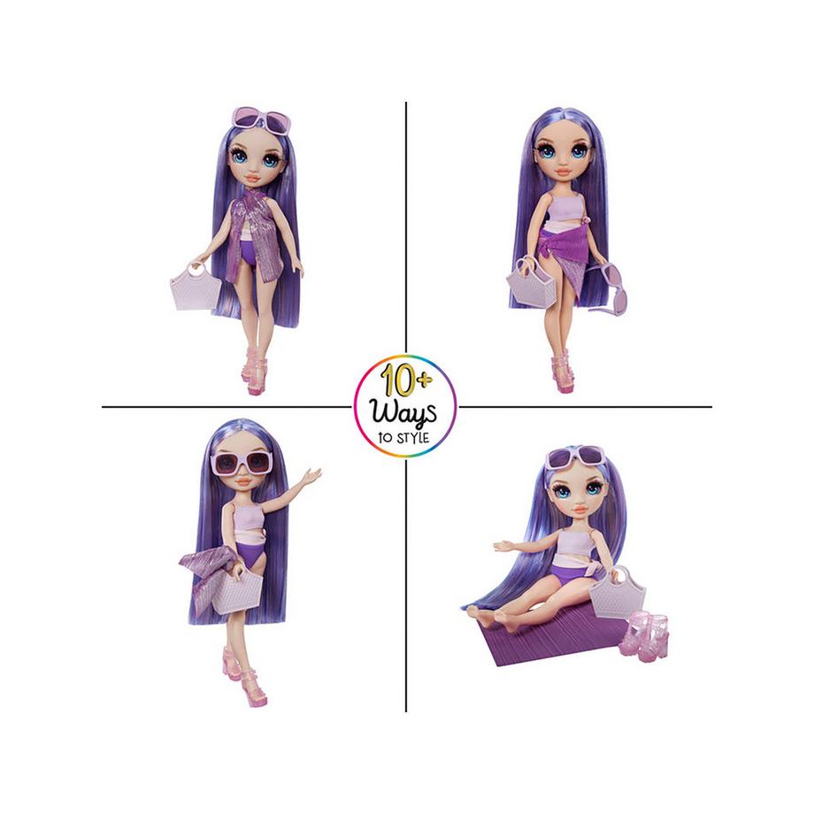 MGA  Rainbow High – Swim & Style Violet Puppe 