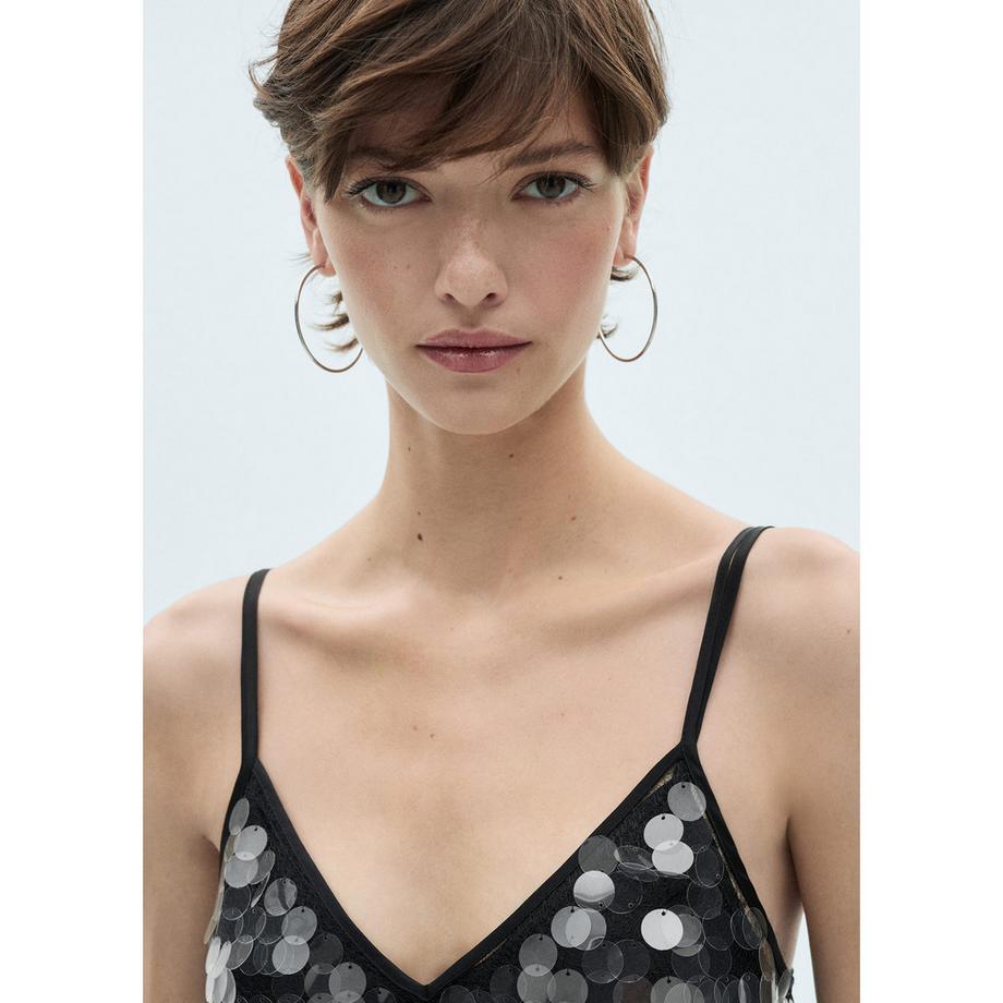 MANGO Jordana Abito Lungo Paillettes  