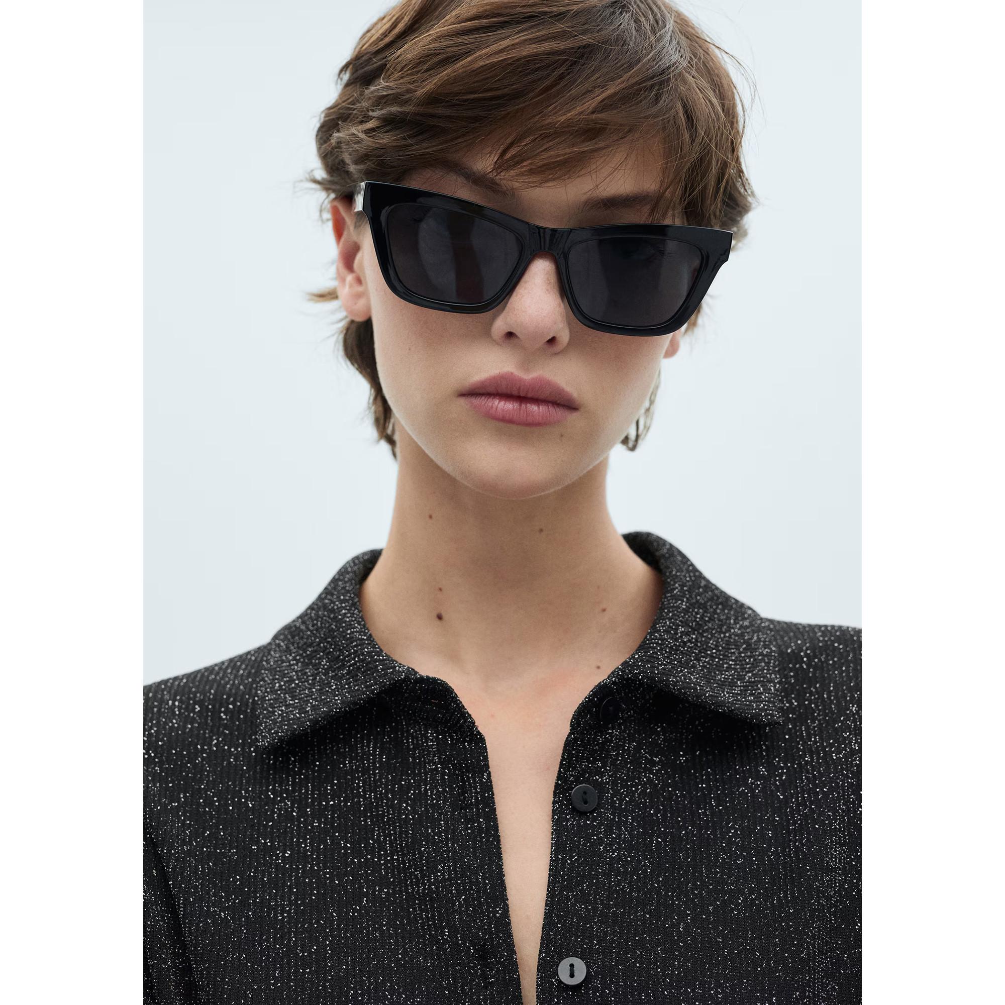 MANGO XBLUTI Chemisier Manches Longues Scintillant  