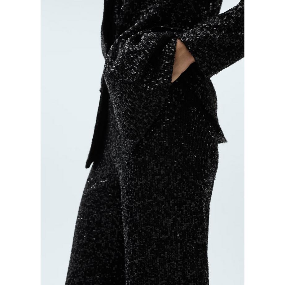 MANGO XJUPITER Pailletten Palazzo Hose  