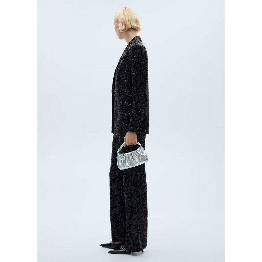 MANGO XJUPITER Pailletten Palazzo Hose  