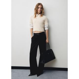 MANGO Floreto Pull Manches Courtes Col Rond  