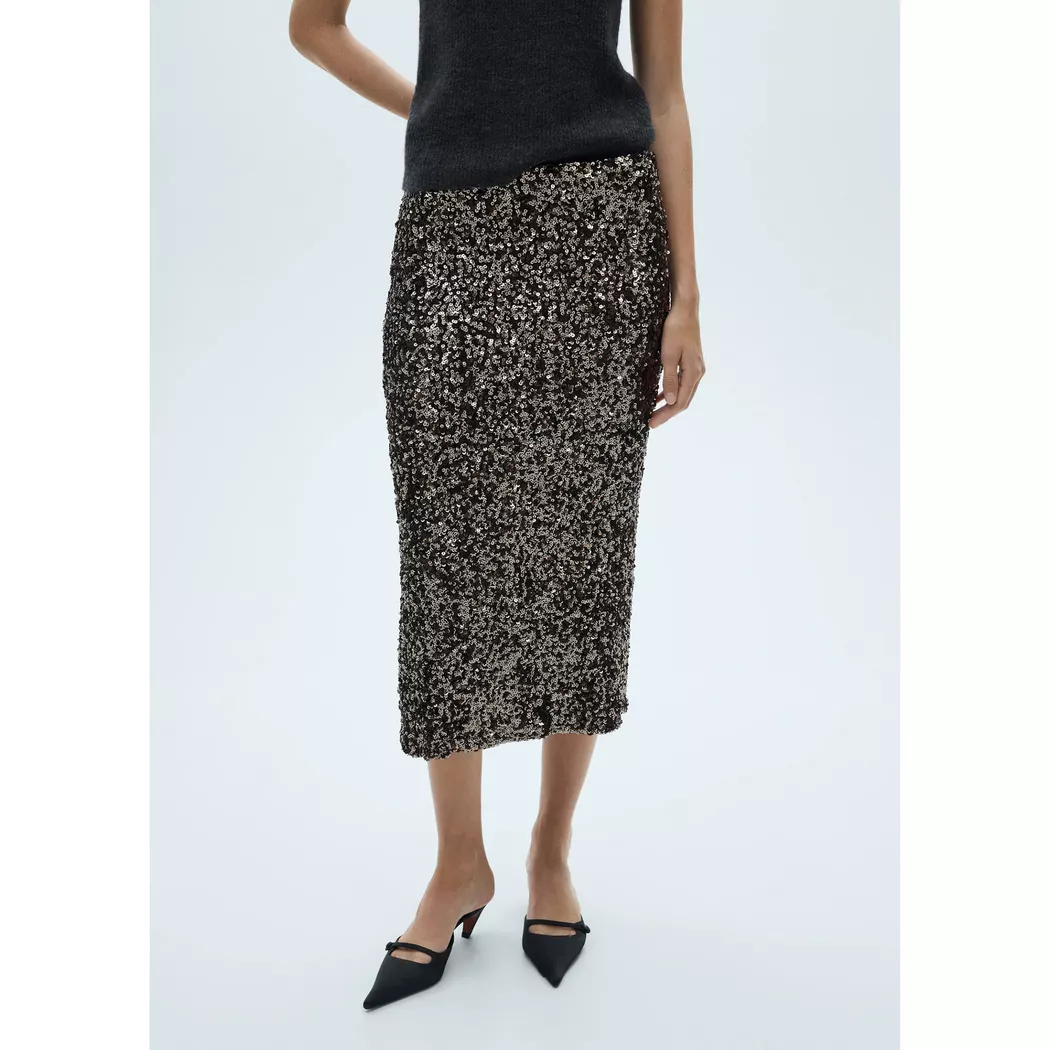 Mango - Rock, für Damen, Anthrazit, Größe XS