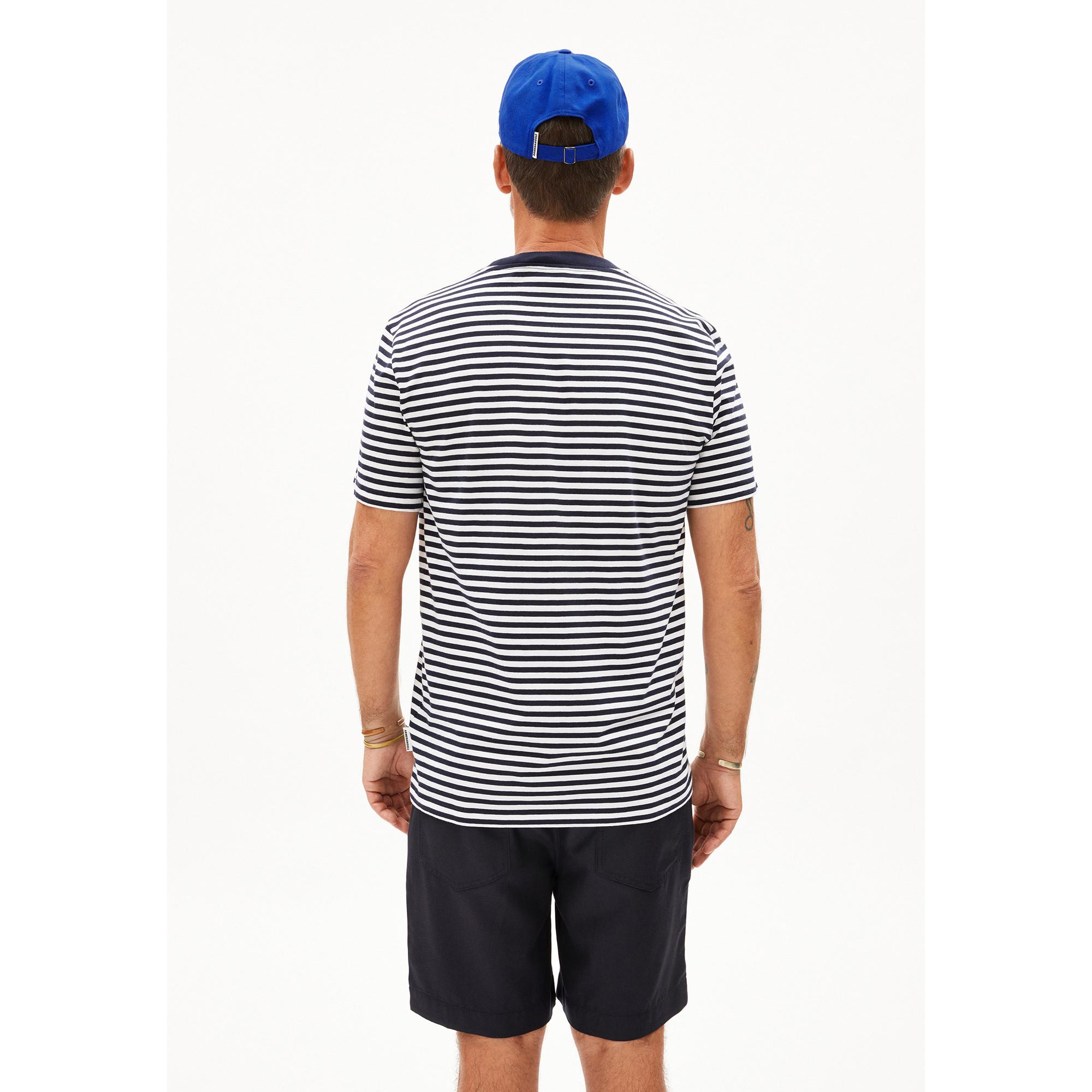 ARMEDANGELS Maarkos Stripes T-Shirt Maniche Corte  
